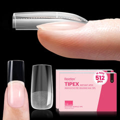 Beetles Tipex instant apex nail tips offer square medium shape for quick sculpting