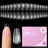 Beetles Tipex Lite apex nail tips coffin short pack for quick, clean application.