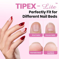 Beetles Tipex Lite pre-etched tips ready for quick, clean applications.