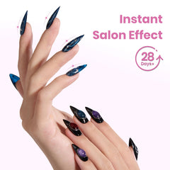 Beetles Tipex Lite pre-etched tips for quick, beginner-friendly nails