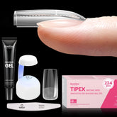 Beetles Tipex Nail Tips Kit square medium tips for precise fit and fast extensions.