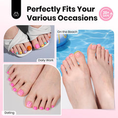 Beetles toe nail tips square double matte finish for lasting wear.