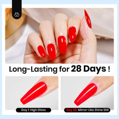 Beetles Top Coat delivers salon-worthy finish with durable gloss.