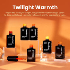 Beetles Twilight Warmth orange shade adds vibrant flair for stylish outfits