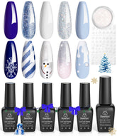 Beetles Valentines gel polish dark blue for a bold, long-lasting winter manicure.