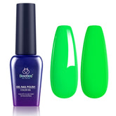 Beetles Valentines Green Gel Nail Polish bottle highlights vibrant neon shade for eye catching manicures