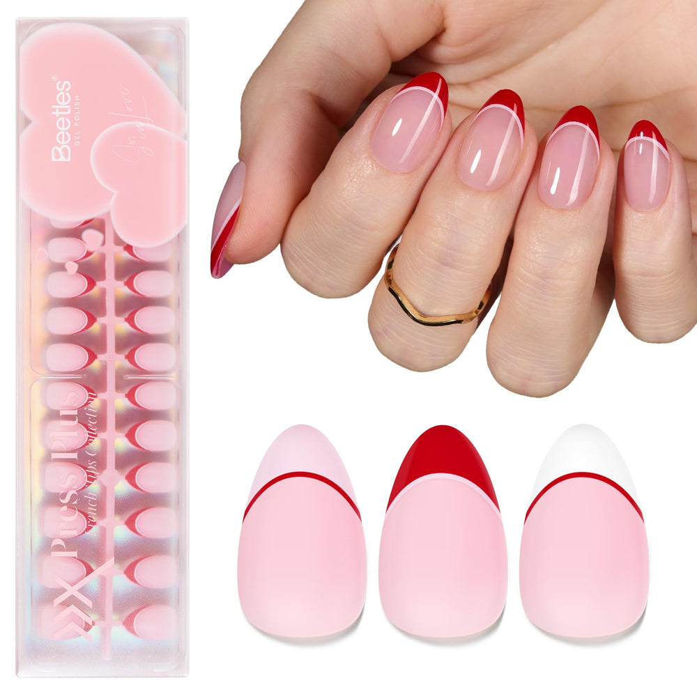 Beetles Valentines press-on nails Romantic Dream set for instant glamour