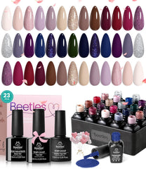Beetles Winter Gel Polish Set with 20 colors for versatile winter manicures