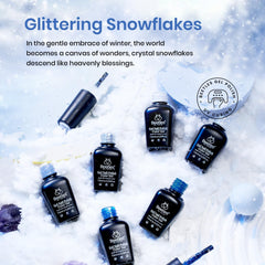 Beetles Glitter Silver gel polish for sparkling winter nails and holiday looks.