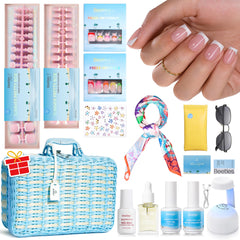 Beetles X Press Plus Summer kit with prep tools for at-home mani-pedi