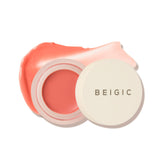 BEIGIC Flush Lip and Cheek Balm 01 Tulle close-up, creamy texture for natural glow.