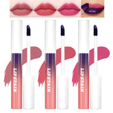 Bekoeen lip stain set packaging showing three color tubes for versatile, long-lasting color.