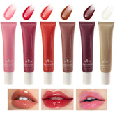 Bekoeen 6 colors hydrating lip gloss set in a glossy finish, ideal for daily wear