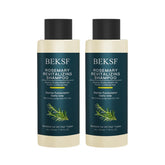 BEKSF Rosemary Shampoo bottle on a bathroom shelf for refreshed scalp