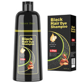 BELEZALIB black hair dye shampoo bottle shows gray coverage potential.