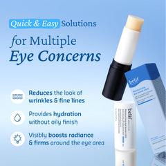 belif Eye Bomb Stick on-the-go hydration delivers all-day moisture with no sticky residue.