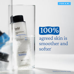 belif Niacinamide Hydrating Toner ingredients include hyaluronic acid for lasting moisture
