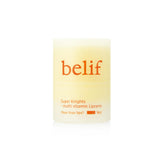 belif Super Knights Lipcerin tube application shows smooth glide for daily lip care and hydration