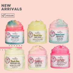 Bella & Bear scent of mango pineapple vanilla wafting from the scrub.