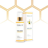 Bella B Face Lotion bottle shows a hydrating, radiant daily glow