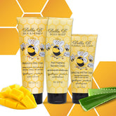 Bella B Silk Honey Body Cream jar showing rich moisture texture.