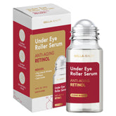 Bella Beauty retinol under eye serum roller close-up for smooth application