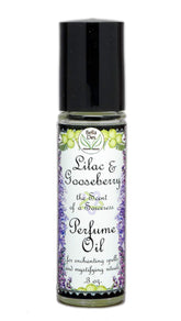 BELLA DES NATURAL BEAUTY lilac-gooseberry perfume oil bottle for on-the-go scent refreshment.