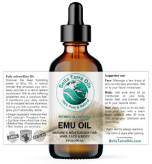 Close-up of Emu Oil texture from Bella Terra Oils highlighting light, fast-absorbing feel