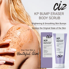 Texture closeup of BellamiLuxx KP Bump Eraser with exfoliating granules for smoother skin