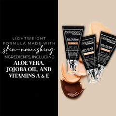Bellapierre BB Cream SPF 20 bottle closeup highlights mineral formula texture