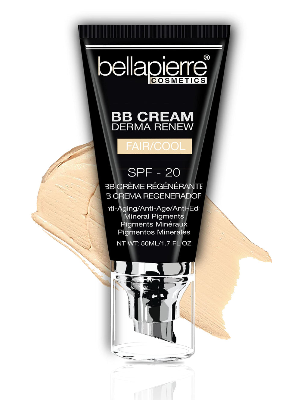 Bellapierre BB Cream SPF 20 pump for mess-free application and buildable coverage