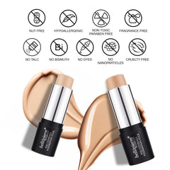Bellapierre Foundation Stick is travel-friendly, fitting neatly in purses for quick touch-ups.