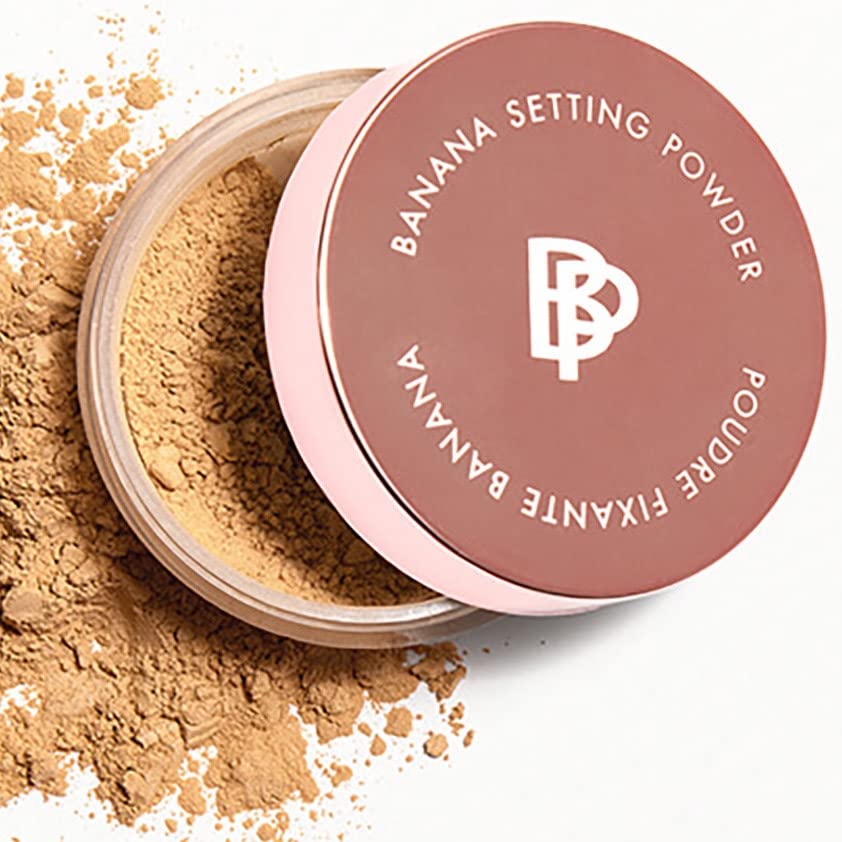 Bellapierre XL Banana Setting Powder compact highlights lightweight, long-wear coverage without creasing.