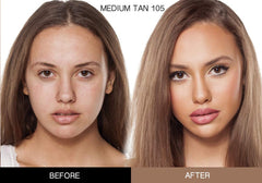 Fini mat de la Crème BB Bellaterra pour une peau sans brillance.