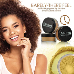 Bellaterra Maple swatch demonstrates deep warm undertone for balanced skin tone.