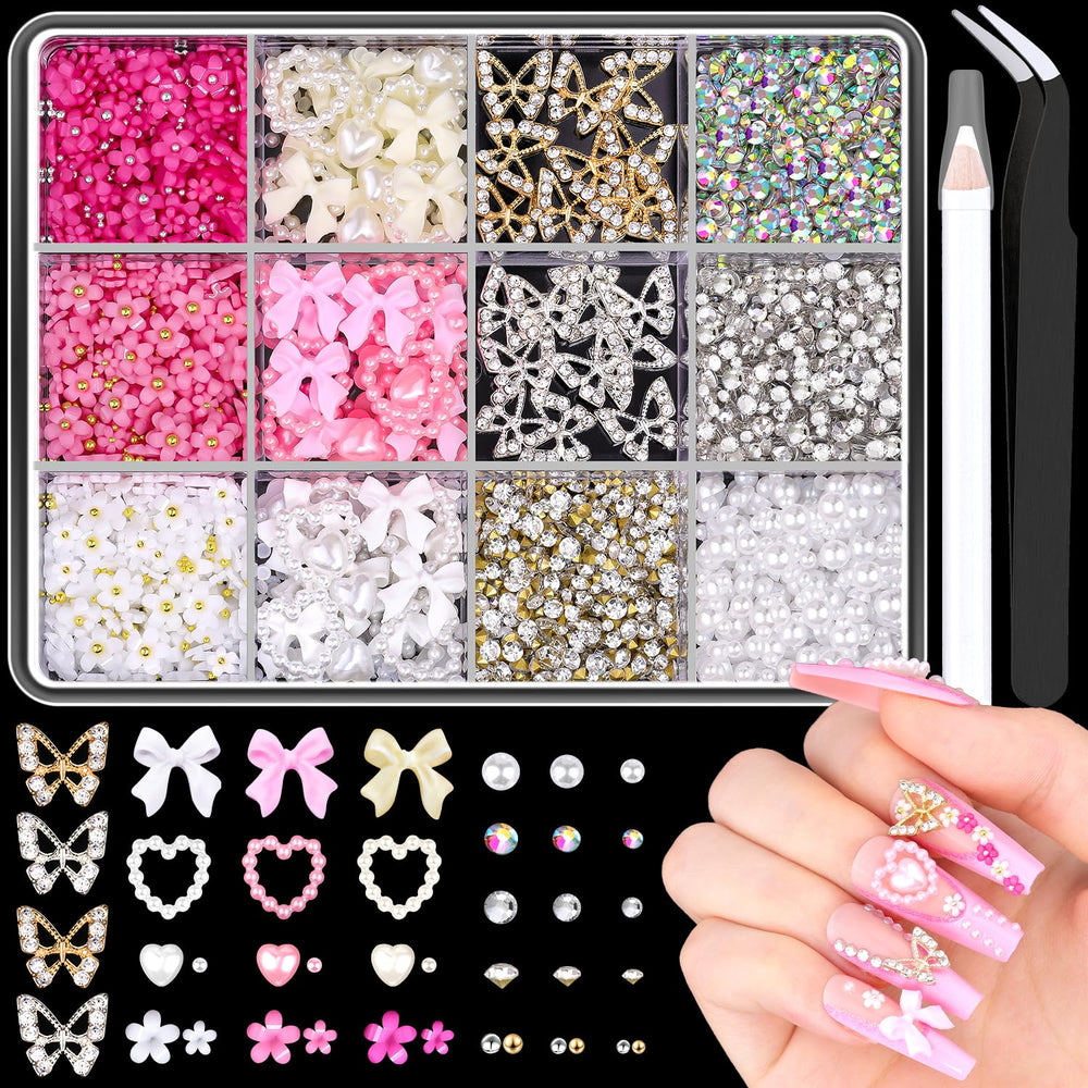 BELLEBOOST butterfly charms add sparkle to nails