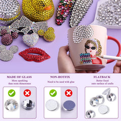BELLEBOOST glass rhinestones enhance shoes and clothing with sparkle