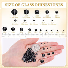 BELLEBOOST nail art rhinestones in jet black for glam manicure