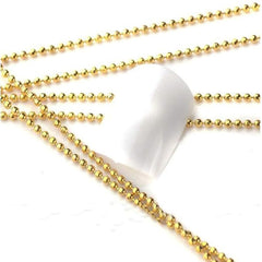 Bellecrey gold-silver 1.0mm nail art chain for subtle or bold accents.