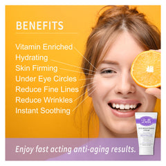 Belli Eye Cream hydrates the eye area with a smooth, absorbent texture.