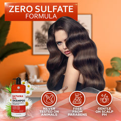 Bellisso Batana Oil Shampoo foamy lather demonstrates cleansing action.