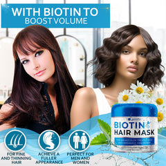 Bellisso Biotin Hair Mask jar close-up showing rich conditioning.
