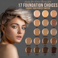 Belloccio airbrush makeup in action showing quick, flawless application.