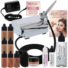 Belloccio airbrush system compressor for smooth, even makeup application