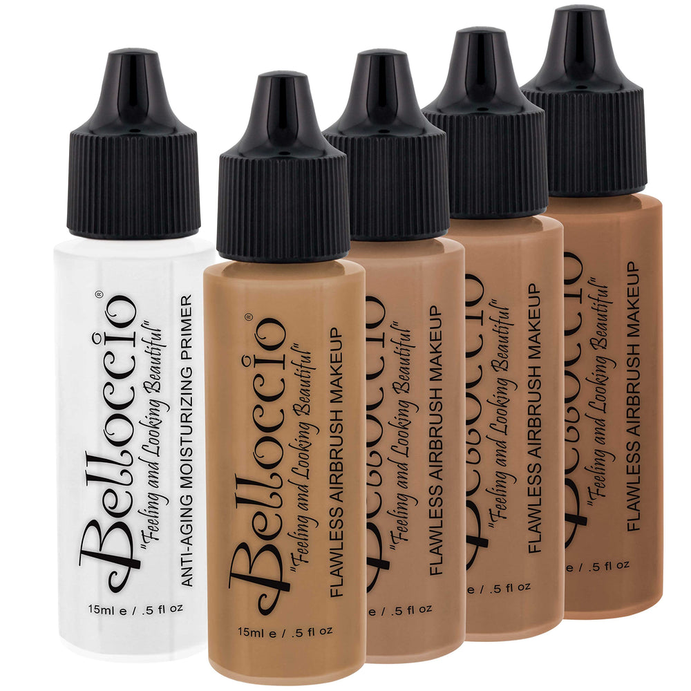 Belloccio foundation shade 01 half-ounce bottle for even skin tone and natural finish.