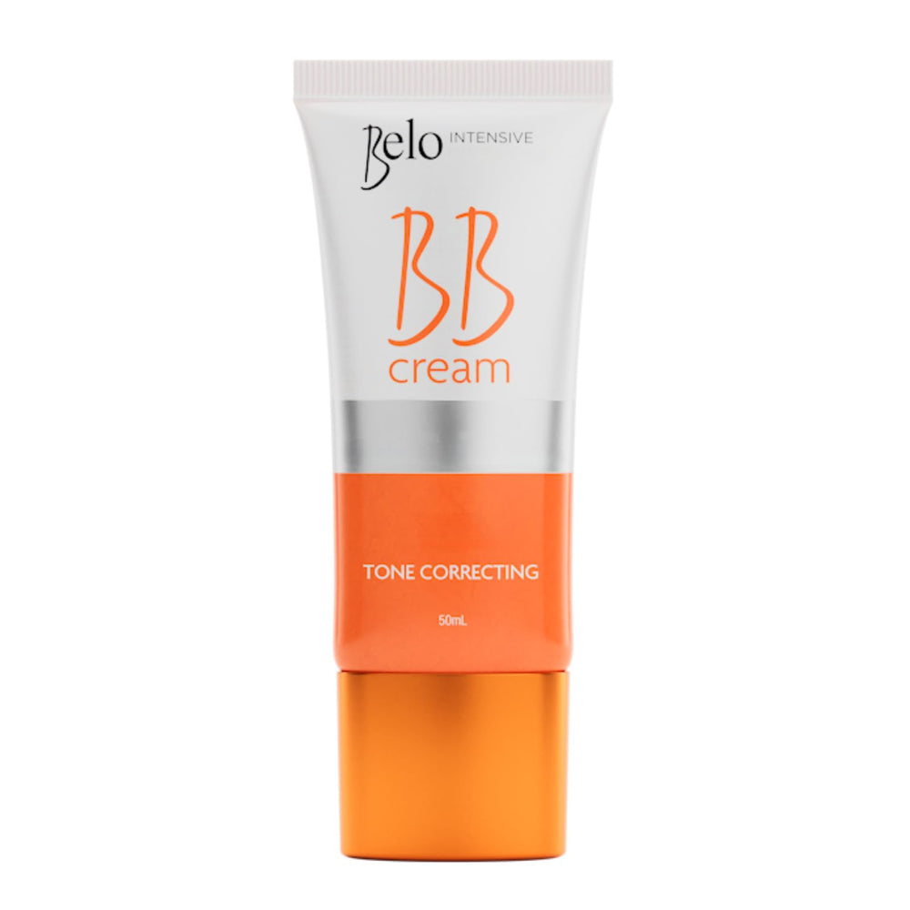Belo Essentials Intensive BB Cream bottle in medium tone provides a hydrated, natural base.