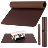 Beloving Nail Art Table Mat shows full workspace for manicures and supplies.