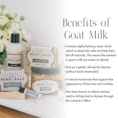 Goat milk soap ingredients include coconut and olive oils