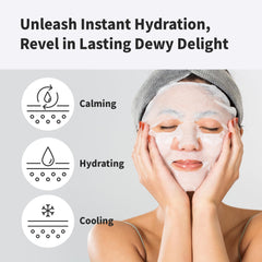 BENTON Aloe Soothing Mask Pack sheet closeup highlighting thin tencel material for a soft fit