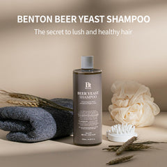 BENTON Beer Yeast Shampoo foamy lather for gentle cleansing and wash comfort.